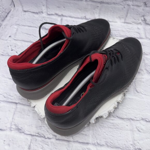 Cole Haan 2.ZeroGrand Mens 13M Laser Wingtip Black Leather Oxford Style C34497 - Picture 5 of 9